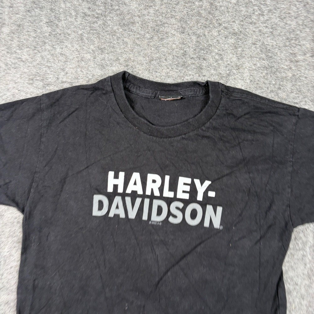 Harley Davidson T-Shirt Youth Small Black Bluegrass Louisville KY Graphic Tee - Picture 2 of 7